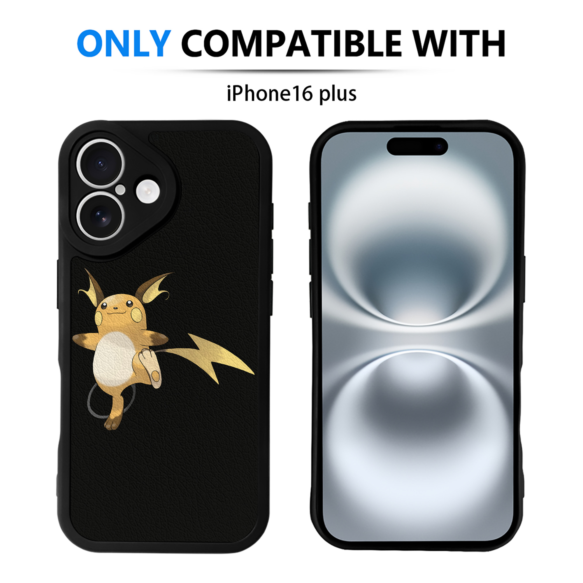 （画像用） ポケットモンスター Pokémon 【iPhone 16シリーズ対応】シリコンスマホケース（レザー調） 材質：シリコン